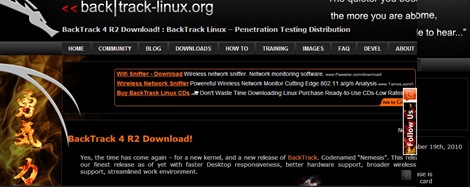 BackTrack 4 R2 download available - BackTrack Linux - Penetration Testing Distribution